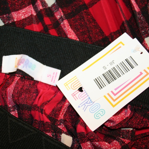 Lularoe Elegant Plaid Jill skirt NWT - Picture 3 of 6